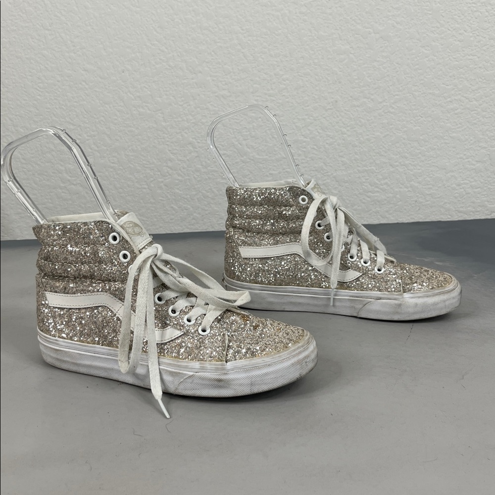 Vans® Unisex SK8-Hi High-Top Sneakers in Glitter x Madewell - Picture 2 of 8